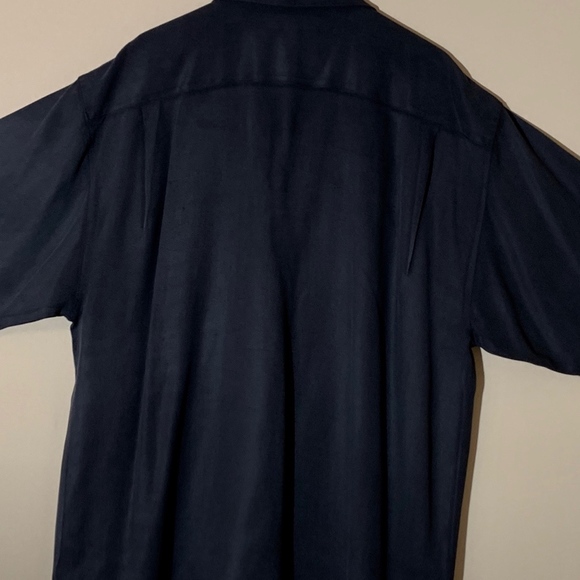 XL Black Tommy Bahama Silk Camp Shirt - Picture 2 of 3